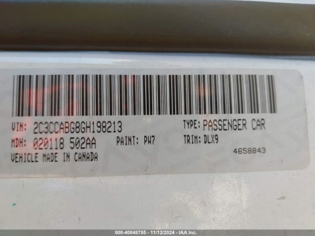 2C3CCABG8GH198213 Chrysler 300 300s