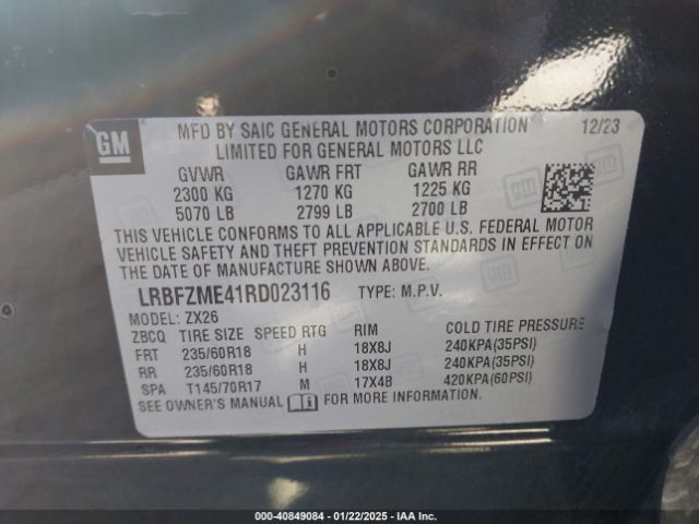 LRBFZME41RD023116 Buick Envision Preferred Awd