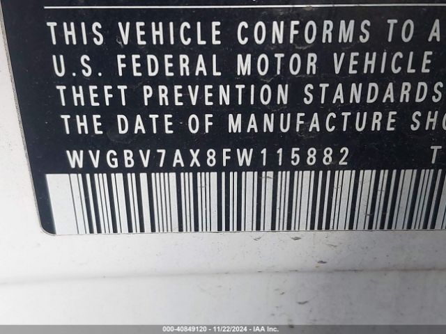 WVGBV7AX8FW115882 Volkswagen TIGUAN SE