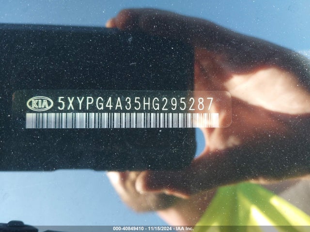 5XYPG4A35HG295287 KIA Sorento 2.4l Lx