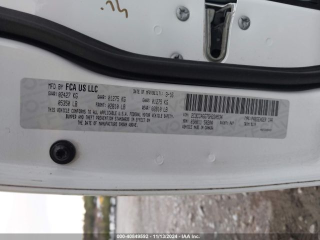 2C3CCAGG7GH220534 Chrysler 300 300s