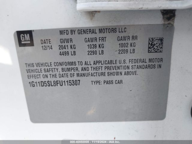 1G11D5SL8FU115307 Chevrolet MALIBU 2LT