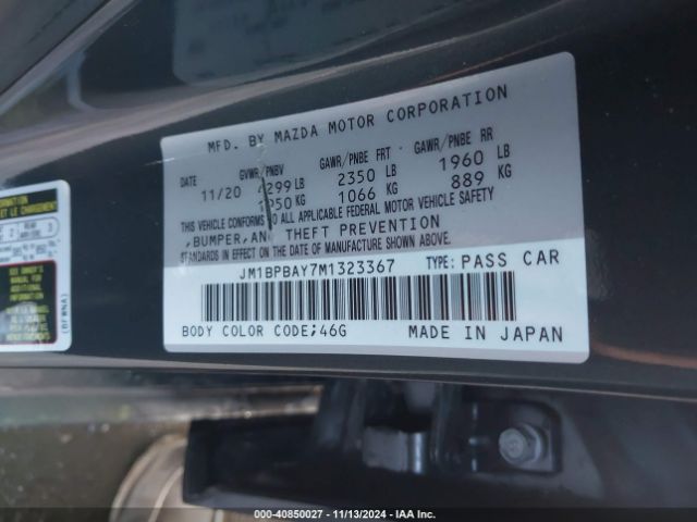 JM1BPBAY7M1323367 Mazda Mazda3 2.5 Turbo