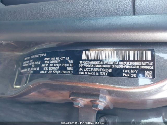 ZACCJABB6HPG42596 Jeep Renegade Latitude Fwd