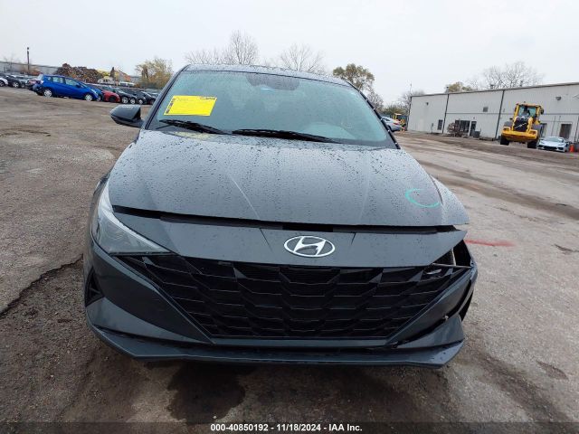 KMHLM4AJ3PU082806 Hyundai Elantra Hybrid Blue