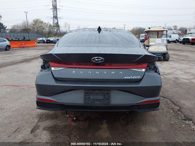 KMHLM4AJ3PU082806 Hyundai Elantra Hybrid Blue