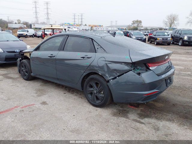KMHLM4AJ3PU082806 Hyundai Elantra Hybrid Blue