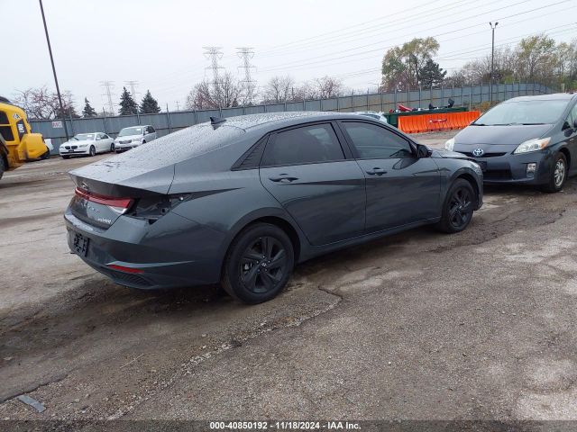 KMHLM4AJ3PU082806 Hyundai Elantra Hybrid Blue