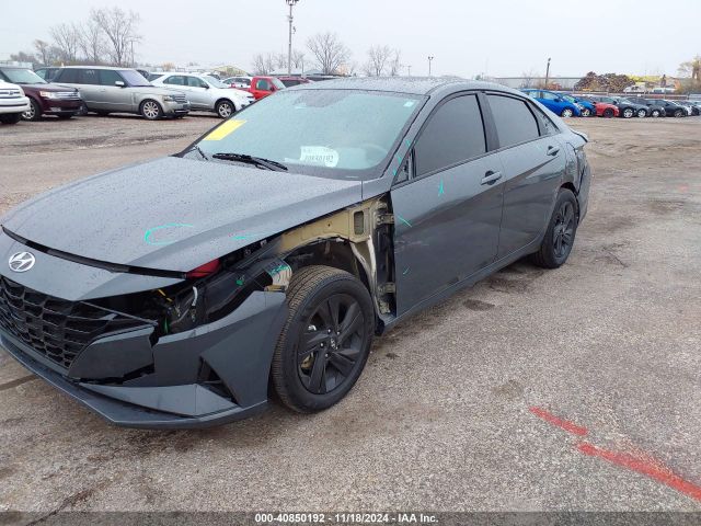 KMHLM4AJ3PU082806 Hyundai Elantra Hybrid Blue