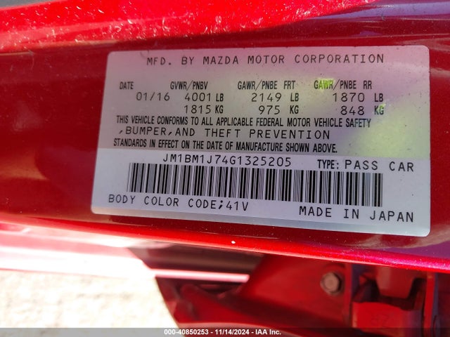 Mazda Mazda3 I Sport 2016 JM1BM1J74G1325205 Image 9