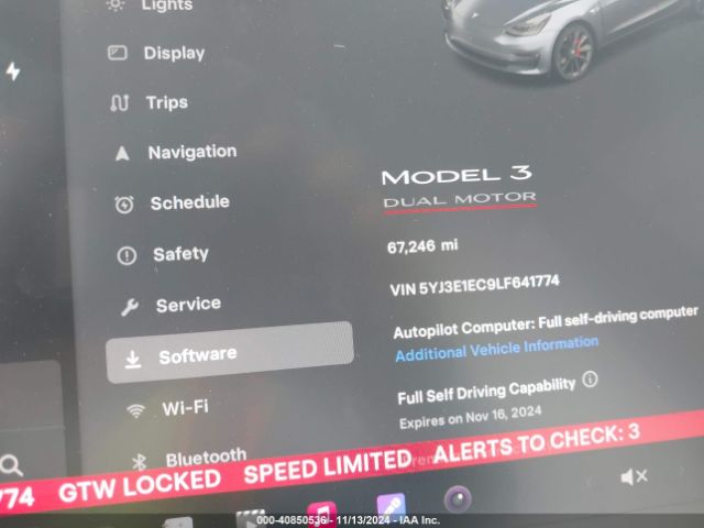 5YJ3E1EC9LF641774 Tesla Model 3 Performance Dual Motor All-wheel Drive