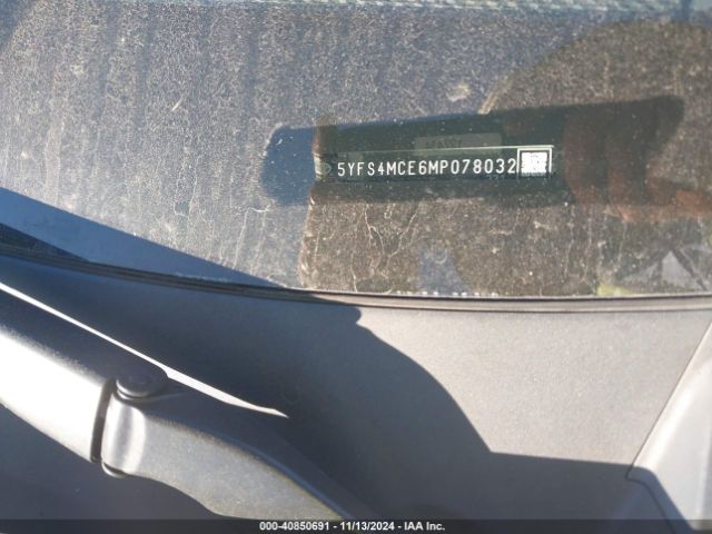 5YFS4MCE6MP078032 Toyota Corolla Se Apex Edition