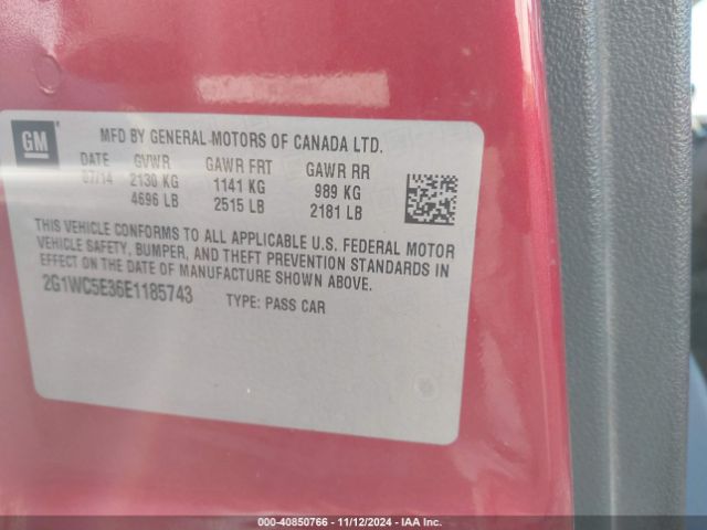2G1WC5E36E1185743 Chevrolet Impala Limited Ltz