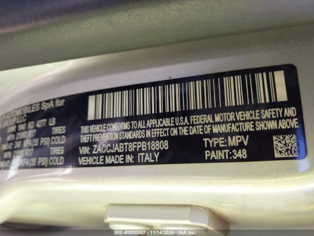 2015 JEEP RENEGADE ZACCJABT8FPB18808 Photo 8