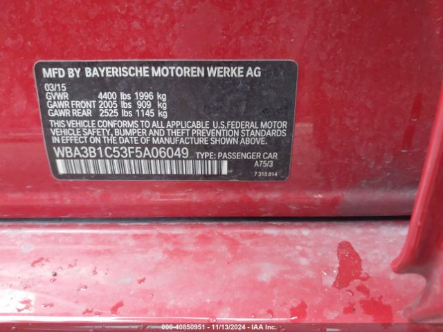WBA3B1C53F5A06049 BMW 320i