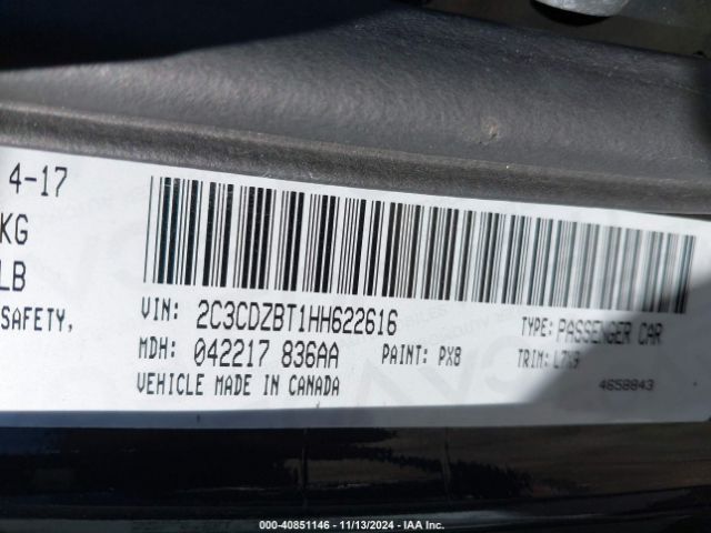 2C3CDZBT1HH622616 Dodge Challenger R/t