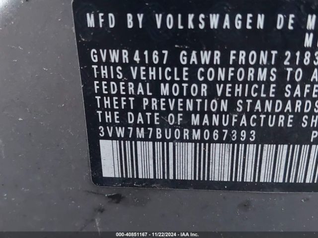 3VW7M7BU0RM067393 Volkswagen Jetta 1.5t Se