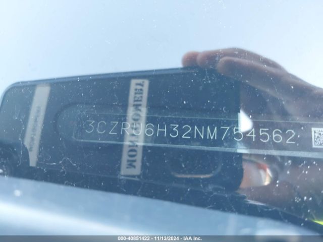 3CZRU6H32NM754562 Honda Hr-v Awd Lx