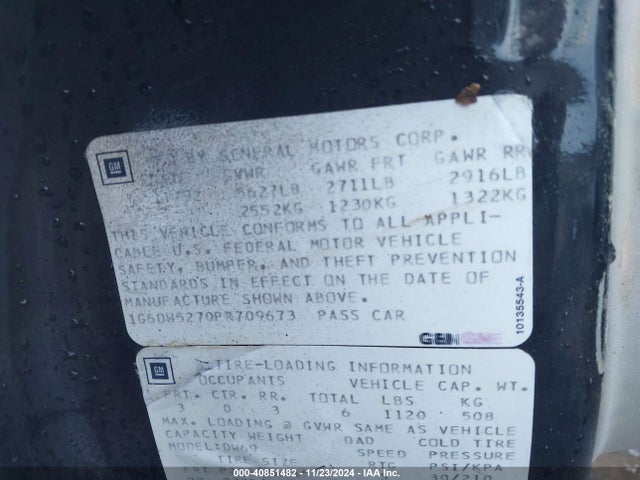 1993 CADILLAC FLEETWOOD 1G6DW5270PR709673 Photo 8