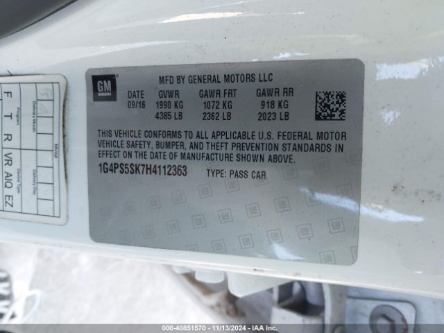1G4PS5SK7H4112363 Buick Verano Leather Group