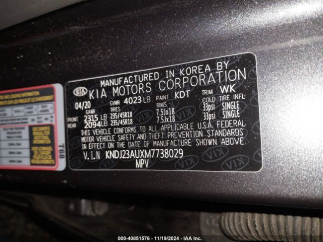 KNDJ23AUXM7738029 KIA Soul X-line