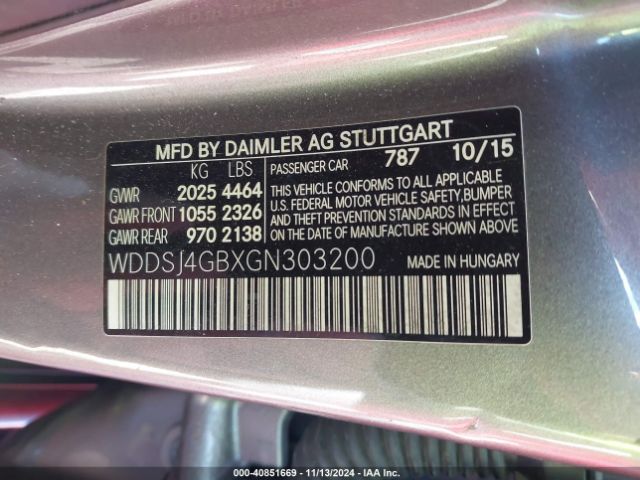WDDSJ4GBXGN303200 Mercedes-Benz CLA 250 4MATIC