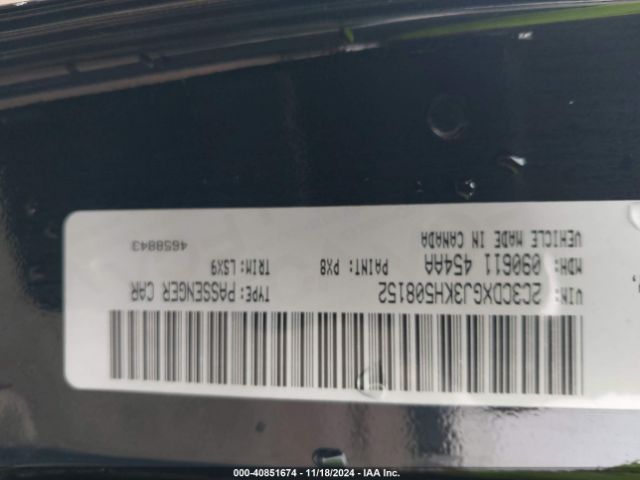 2C3CDXGJ3KH508152 Dodge Charger Scat Pack Rwd