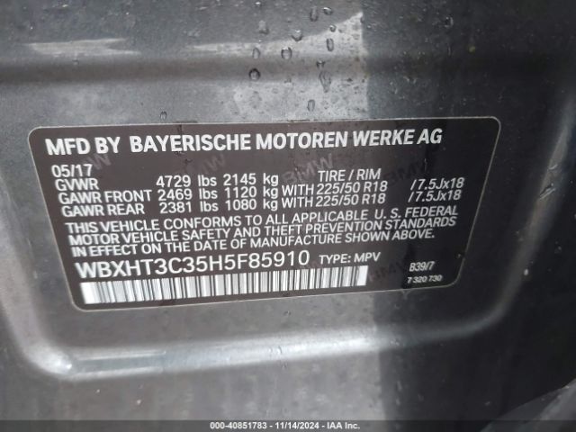 WBXHT3C35H5F85910 BMW X1 Xdrive28i