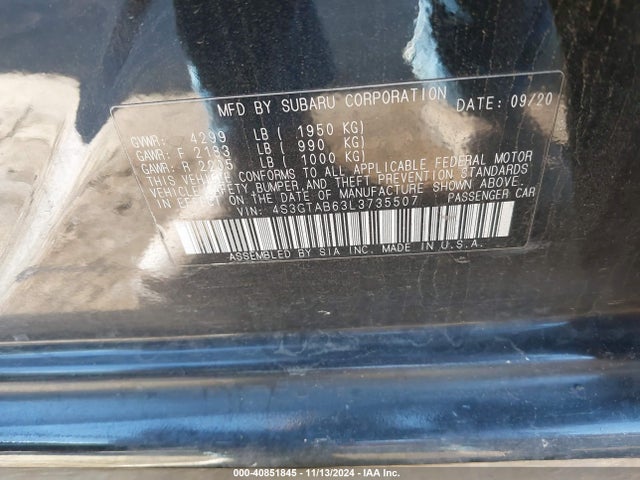 Subaru Impreza 5-door 2020 4S3GTAB63L3735507 Image 9