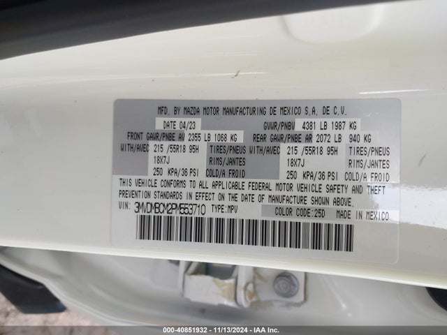 3MVDMBCM2PM553710 Mazda Cx-30 2.5 S Preferred