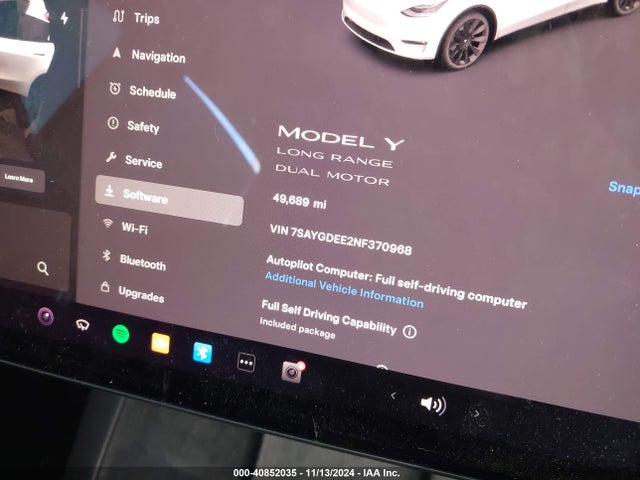 2022 TESLA MODEL Y 7SAYGDEE2NF370968 Photo 6