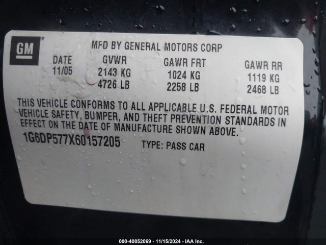 2006 CADILLAC CTS 1G6DP577X60157205 Photo 8