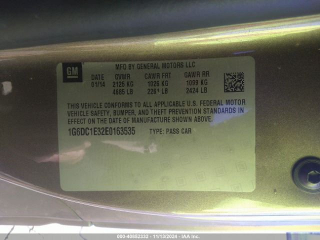 1G6DC1E32E0163535 Cadillac Cts Performance