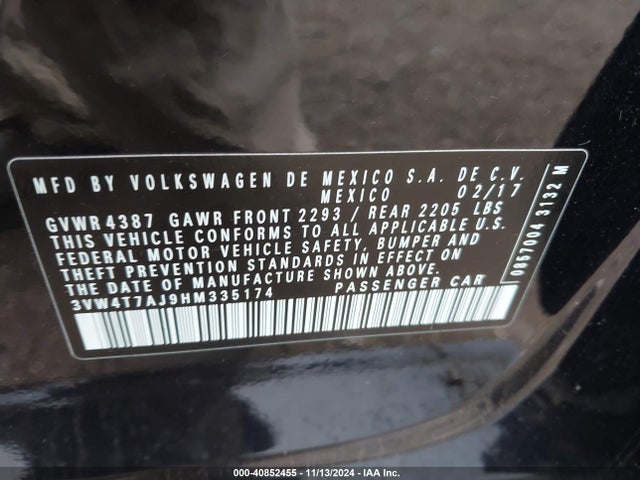 3VW4T7AJ9HM335174 Volkswagen JETTA GLI