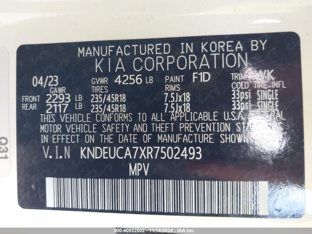 KIA Seltos X-line 2024 KNDEUCA7XR7502493 Image 9