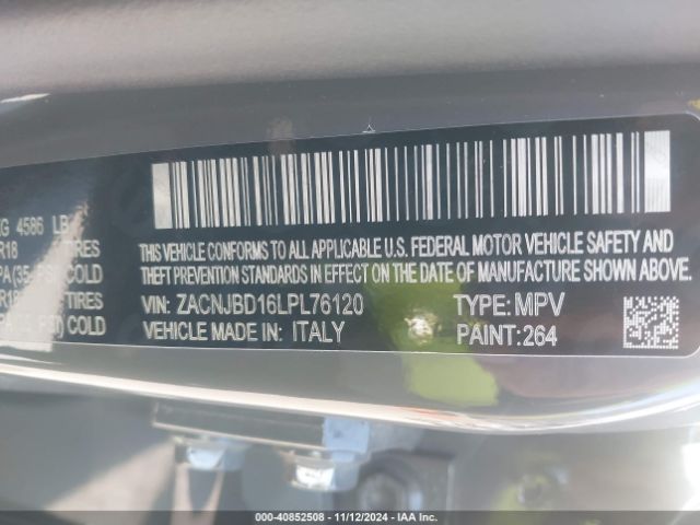 ZACNJBD16LPL76120 Jeep Renegade Limited 4x4