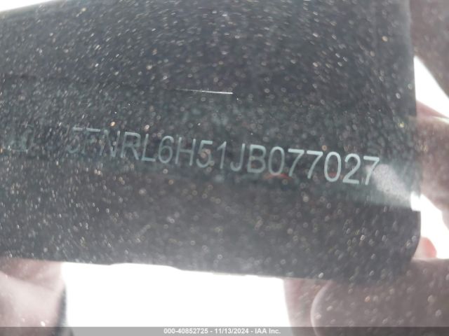 5FNRL6H51JB077027 Honda ODYSSEY EX