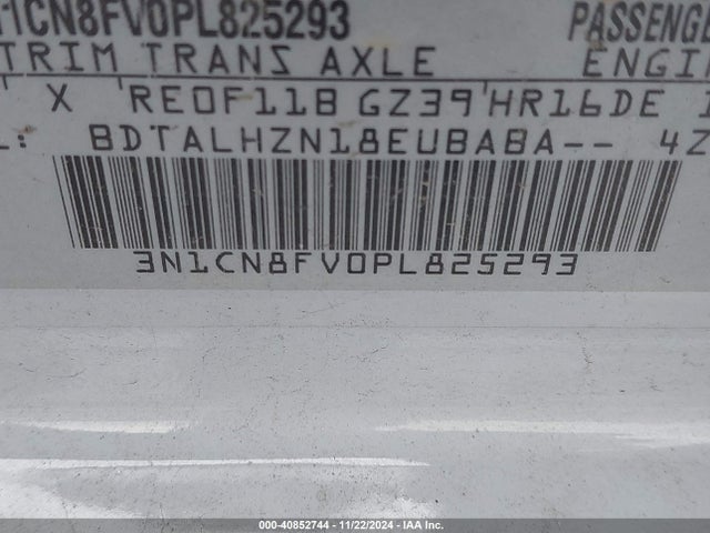 3N1CN8FV0PL825293 Nissan Versa 1.6 Sr Xtronic Cvt