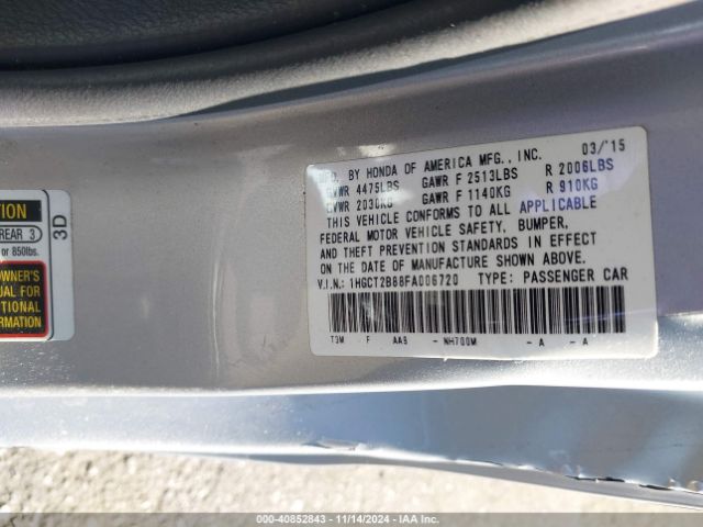 1HGCT2B88FA006720 Honda Accord Ex-l V-6