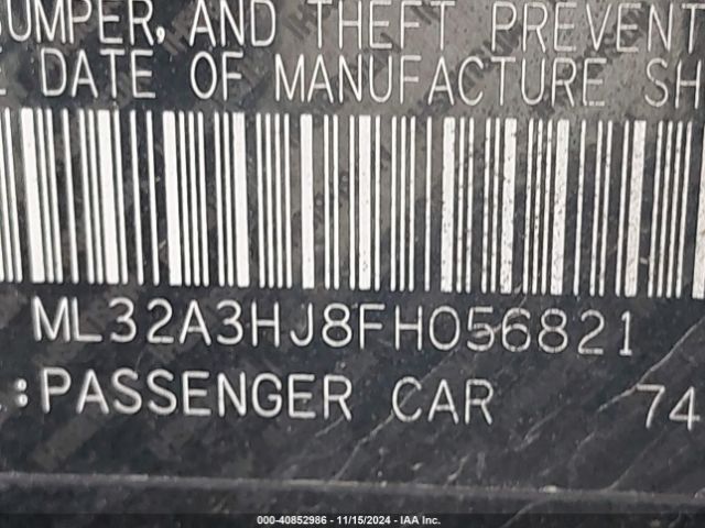 ML32A3HJ8FH056821 Mitsubishi MIRAGE DE