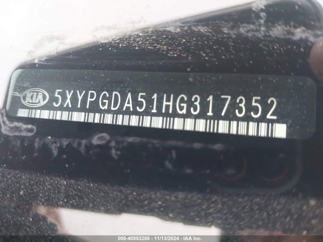 5XYPGDA51HG317352 KIA Sorento 3.3l Lx