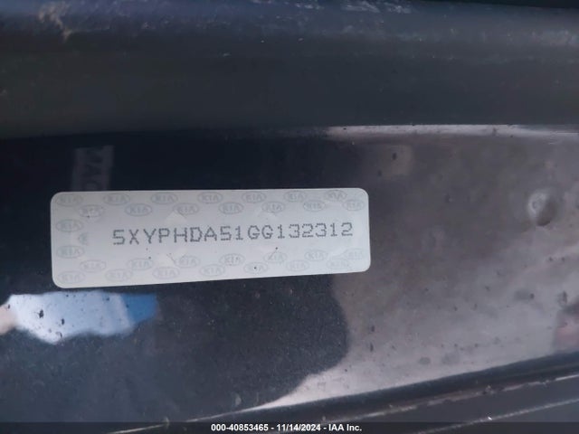 5XYPHDA51GG132312 KIA Sorento 3.3l Ex
