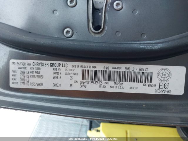 2009 DODGE RAM 1500 1D3HV13T29S825935 Photo 8