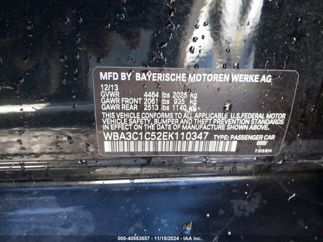 WBA3C1C52EK110347 BMW 328I