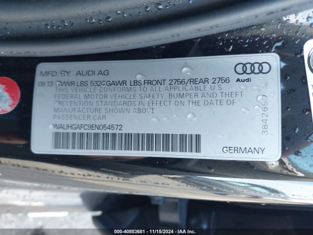 WAUHGAFC9EN054572 Audi A6 3.0t Premium Plus
