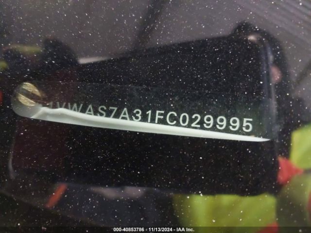 1VWAS7A31FC029995 Volkswagen Passat 1.8t Wolfsburg Edition