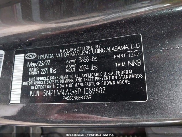 Hyundai ELANTRA SEL 2023 5NPLM4AG6PH089882 Image 9