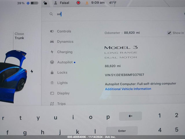 2021 TESLA MODEL 3 5YJ3E1EB6MF037107 Photo 6