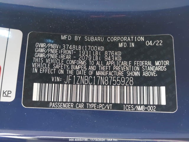 Toyota GR86 2022 JF1ZNBC17N8755928 Image 9