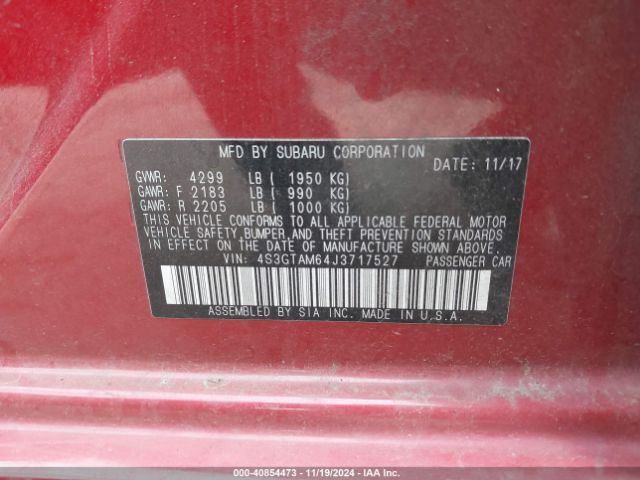 4S3GTAM64J3717527 Subaru Impreza 2.0i Sport